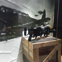 an aircraft gun turned into a rapid-fire camera for shooting training