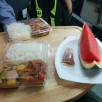 train dinner, 230 baht ($6)